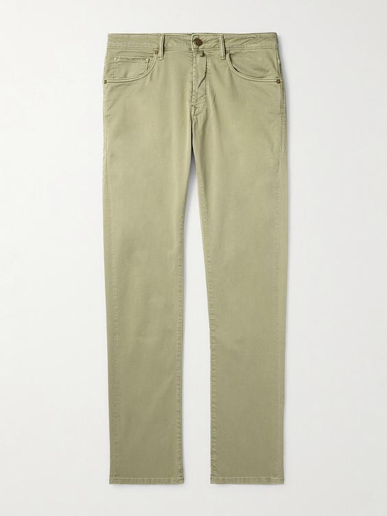 Khaki chinos from Incotex