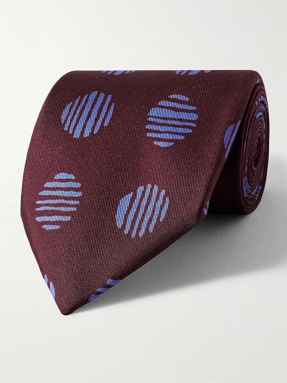 Dotted multicolor tie from Charvet