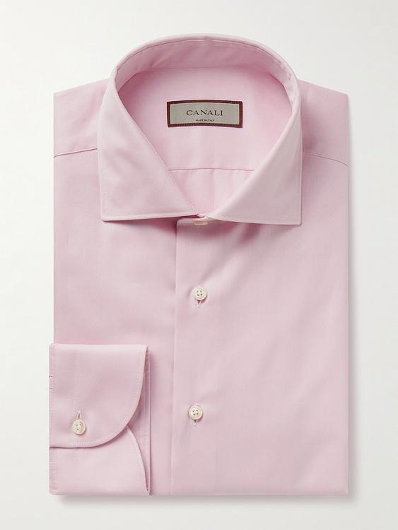 Light pink business shirt from Canali