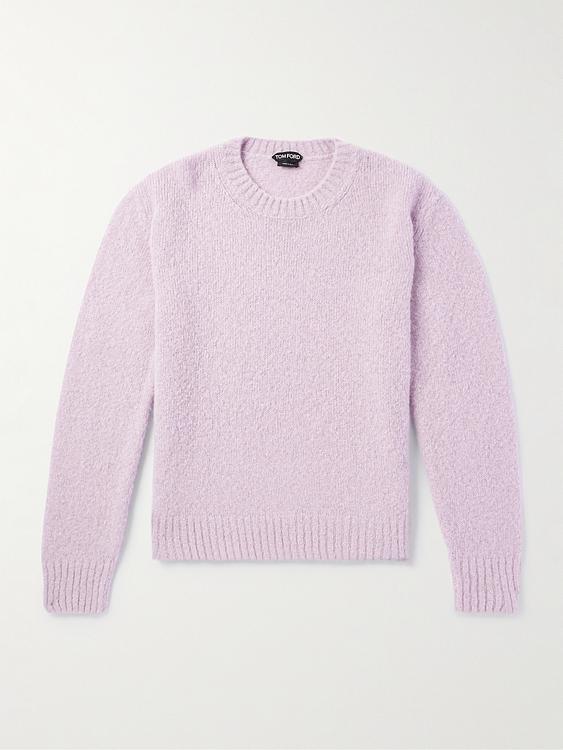 Light pink cashmere sweater from Tom Ford
