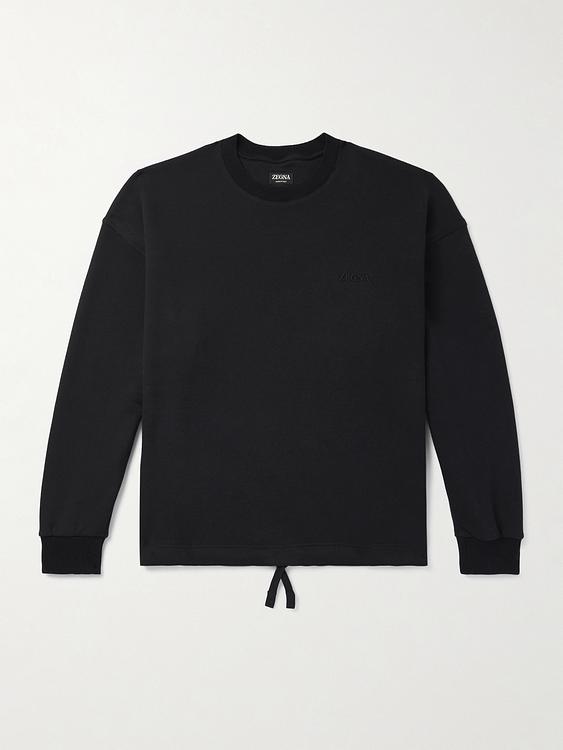 Black sweatshirt from Zegna