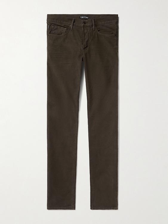 Dark brown chinos from Tom Ford