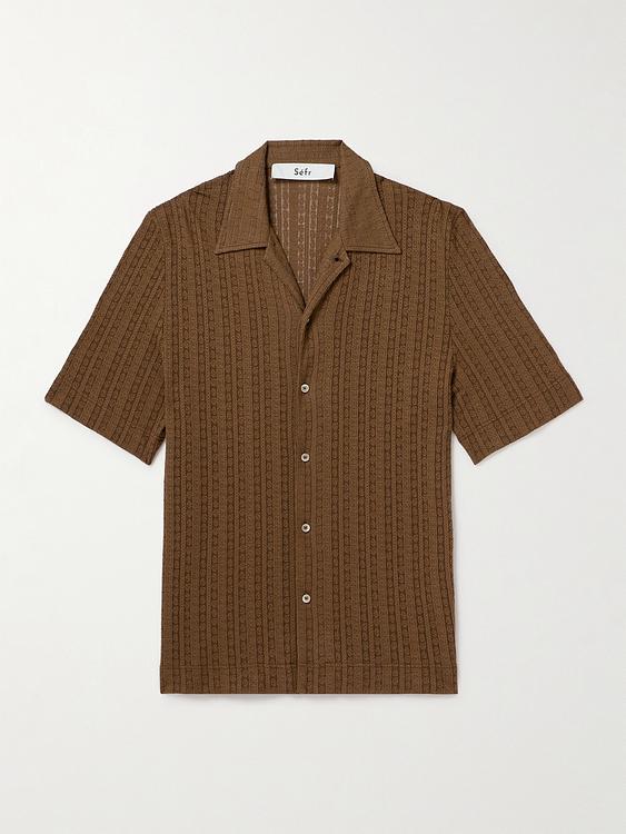 Brown short sleeve shirt from Séfr
