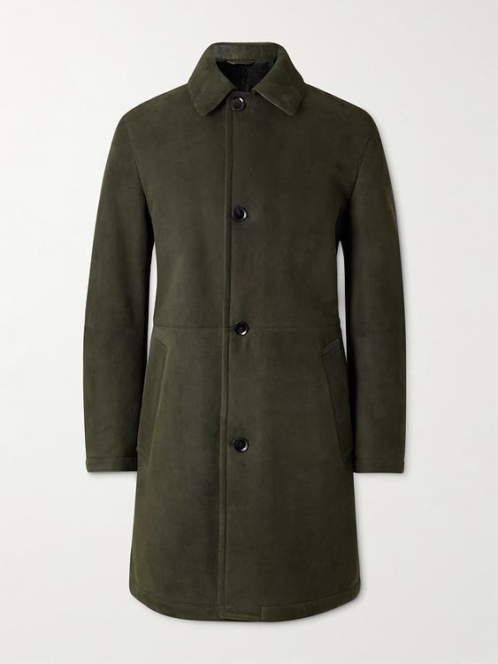 Dark green coat from Brioni