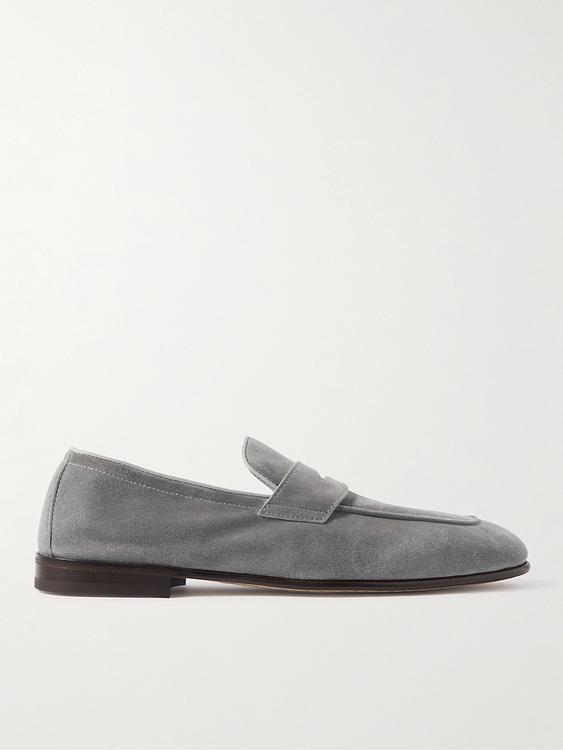 Grey loafers from Brunello Cucinelli