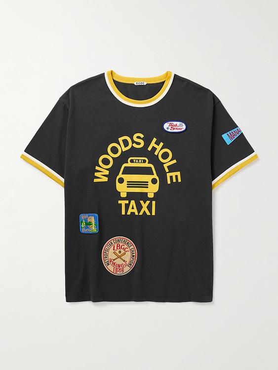 Print black t-shirt from Bode