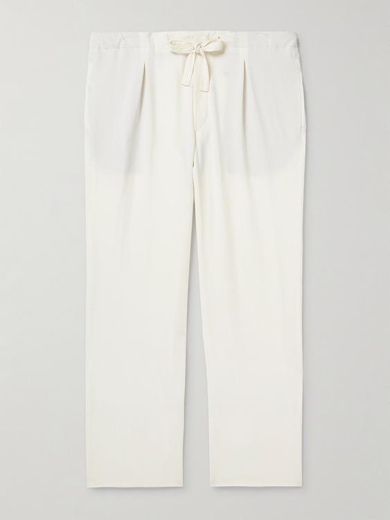 White drawstring trousers from Stòffa