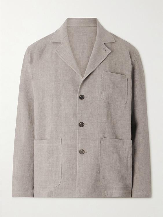 Beige blazer from De Bonne Facture