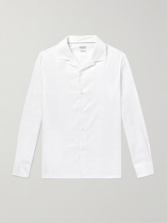 White casual shirt from Brunello Cucinelli