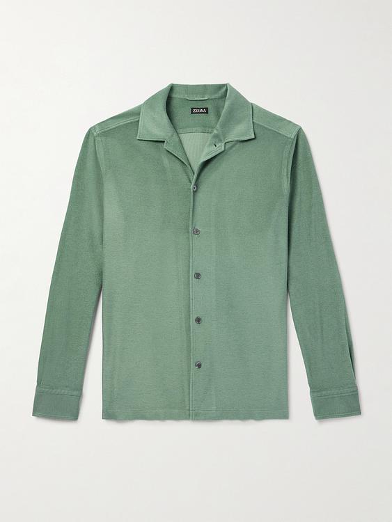 Green casual shirt from Zegna