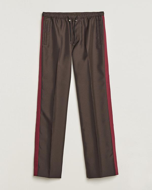 Dark brown drawstring trousers from Lanvin