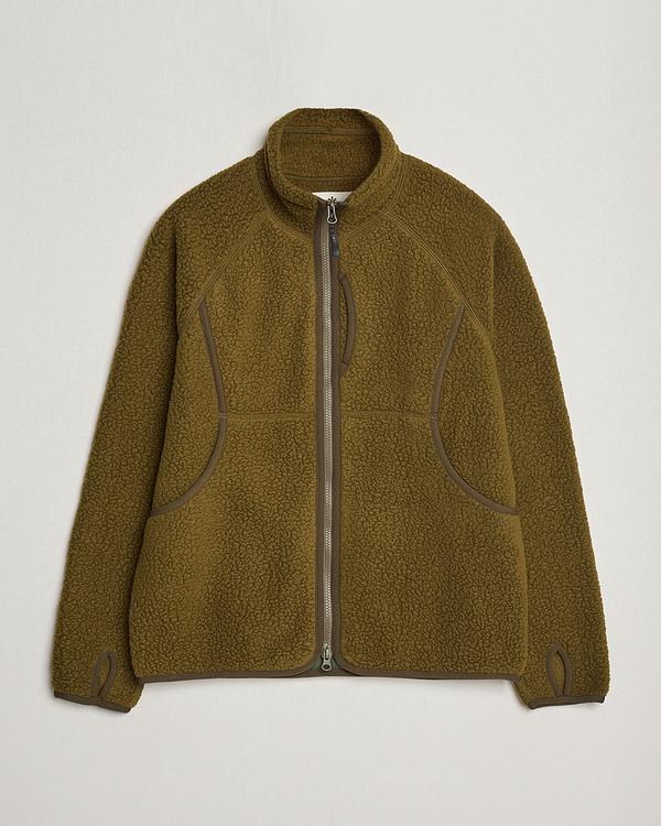 Brown fleece jacket from Snow Peak