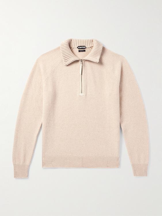Beige half-zip from Tom Ford