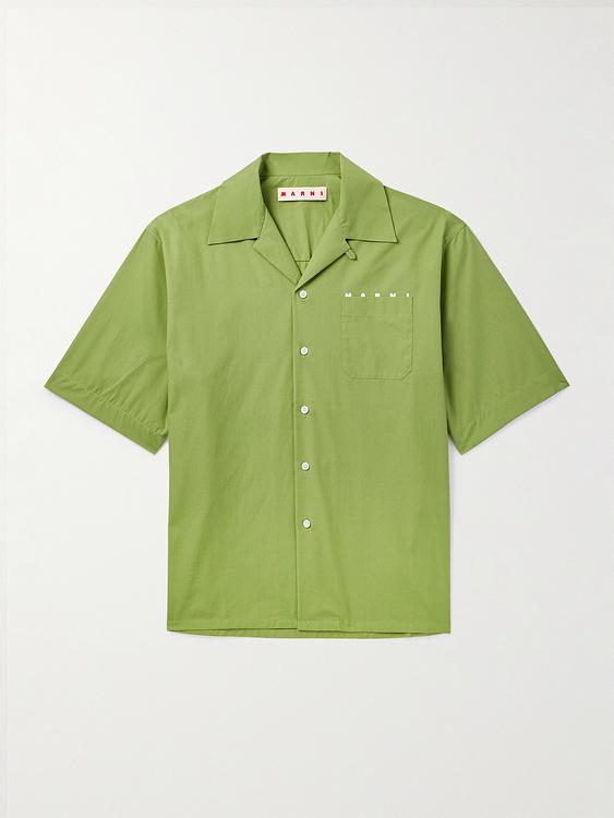 Khaki short sleeve shirt from Marni