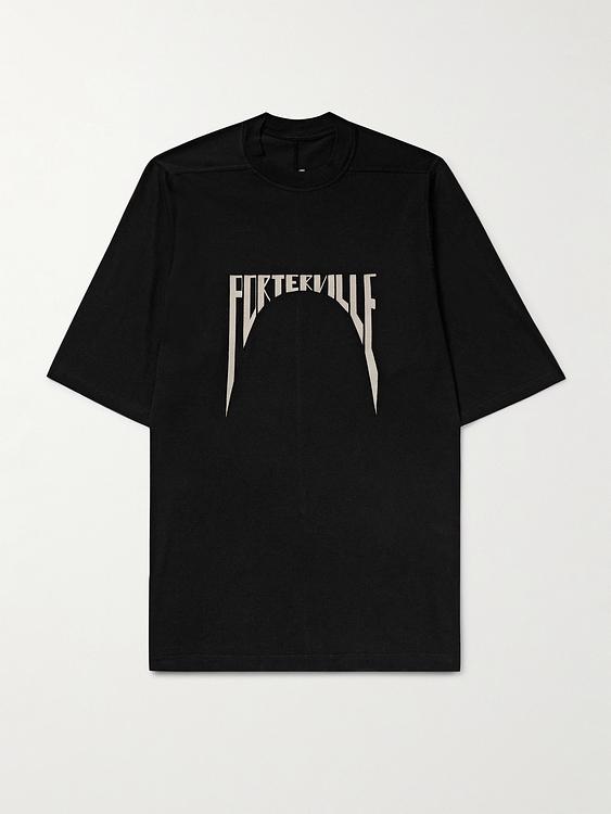 Print black t-shirt from Rick Owens
