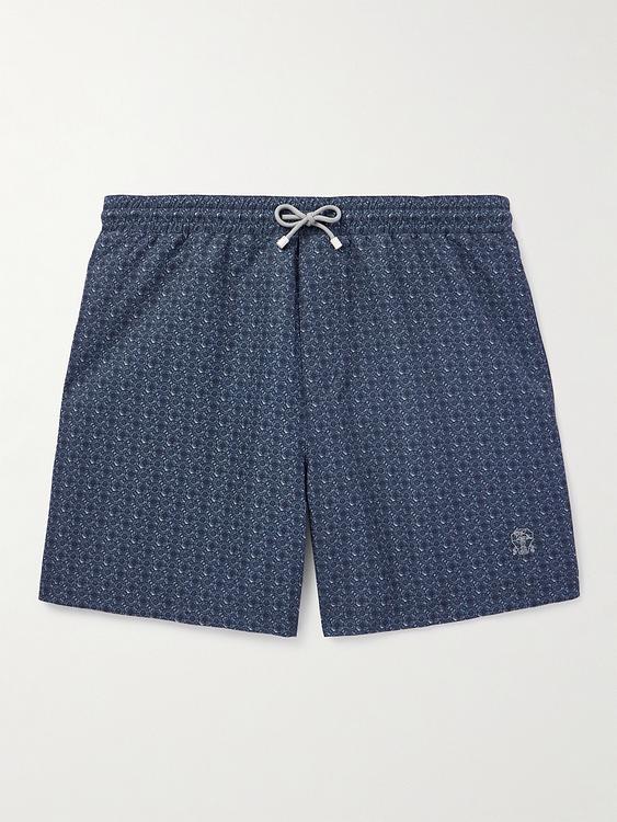 Dark blue swim shorts from Brunello Cucinelli