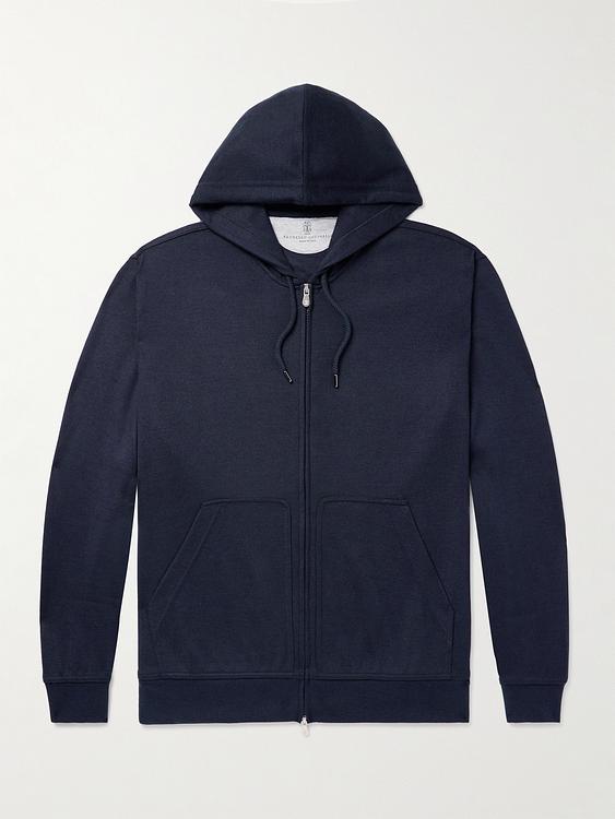 Black hooded sweatshirt from Brunello Cucinelli