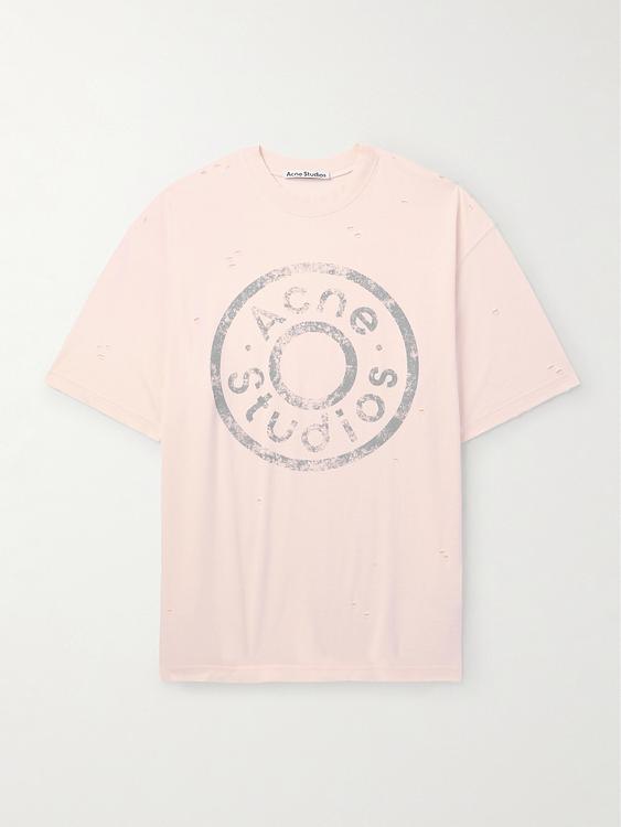 Print light pink t-shirt from Acne Studios