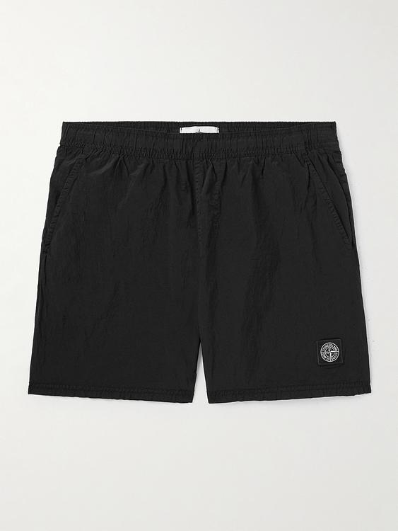 Black swim shorts from Stone Island