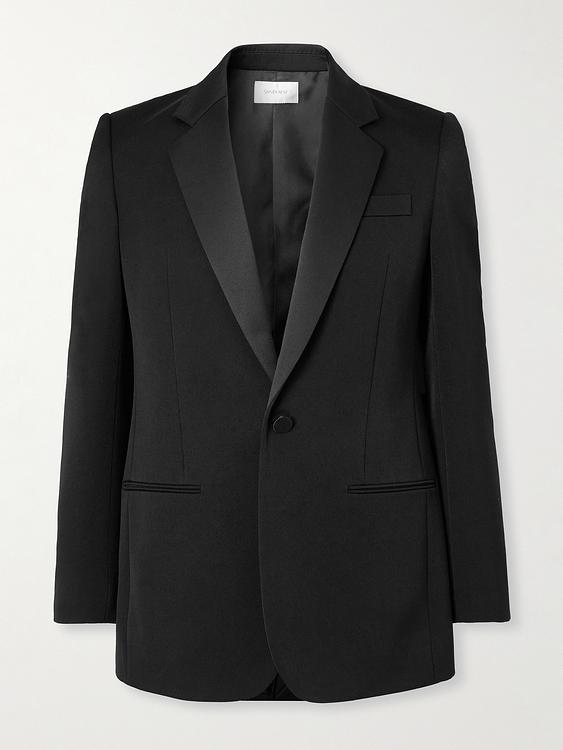 Black tuxedo jacket from Saint Laurent
