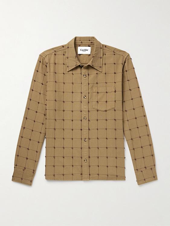 Checkered brown casual shirt from Corridor