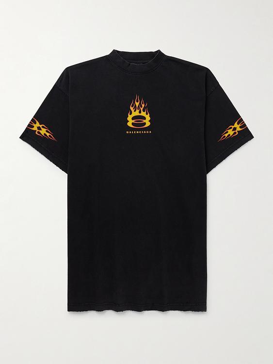 Print black t-shirt from Balenciaga