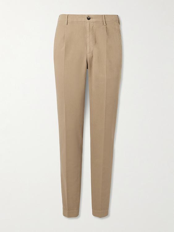 Taupe chinos from Incotex