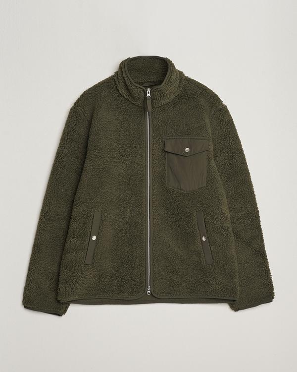 Dark green fleece jacket from A Day's March