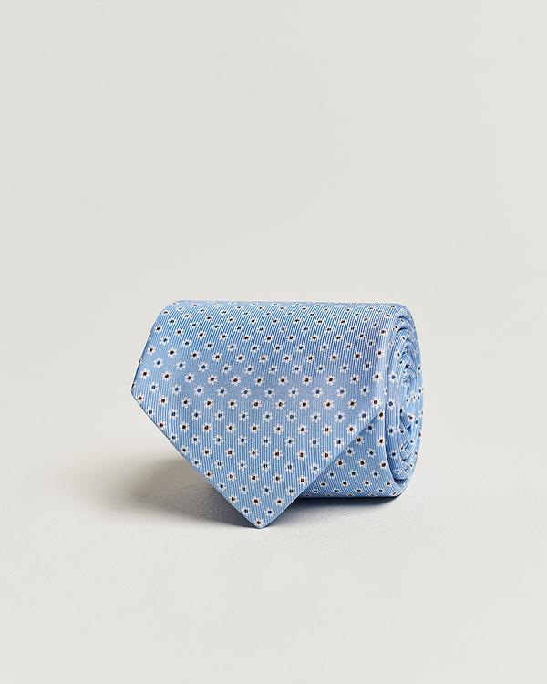 Dotted blue tie from E. Marinella