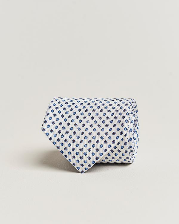 Dotted white tie from E. Marinella