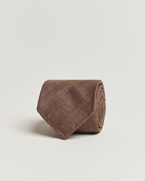 Brown tie from Drake's