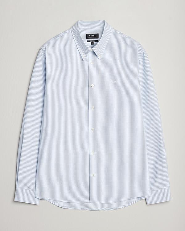 Striped white oxford shirt from A.P.C