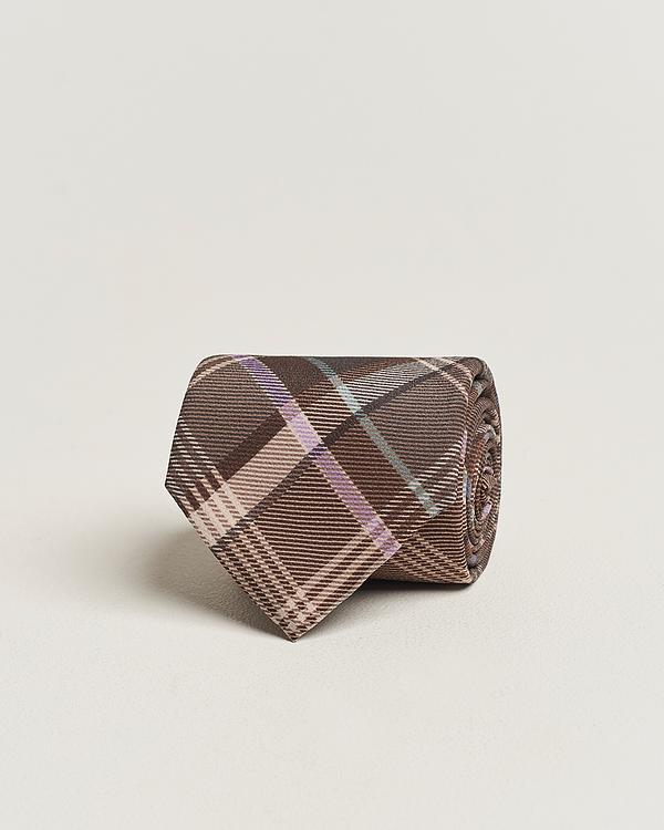 Checkered dark brown tie from Ralph Lauren Purple Label