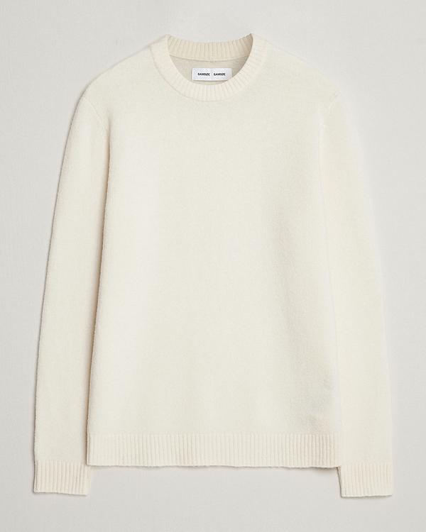 White sweater from Samsøe & Samsøe