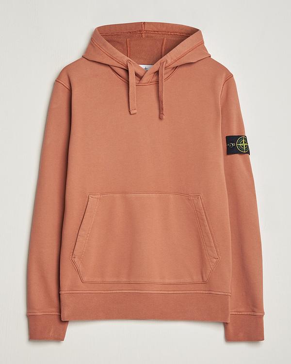 Brown hooded sweatshirt from Stone Island