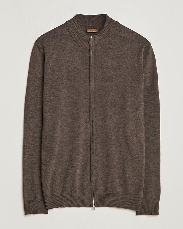Dark brown full-zip from Stenströms