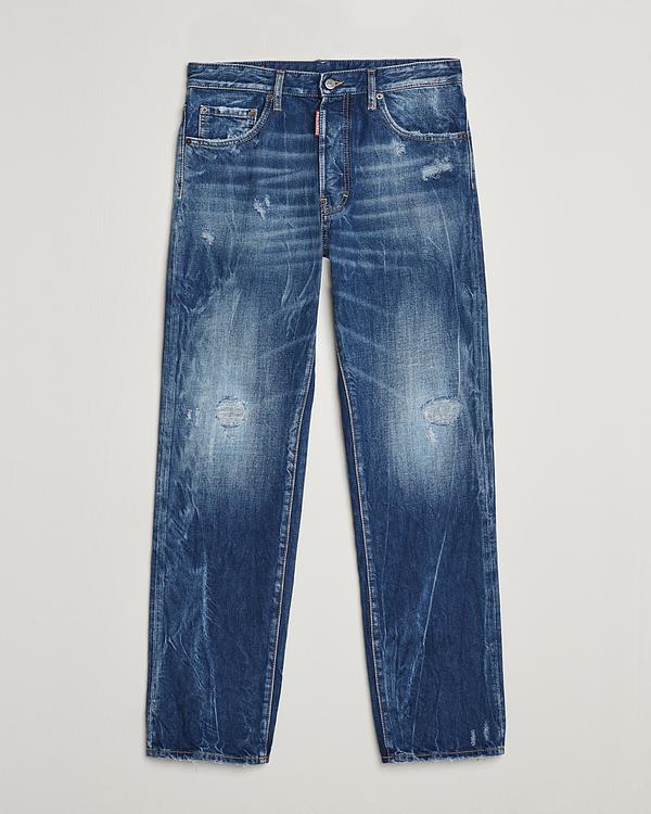 Dark blue distressed jeans from Dsquared2