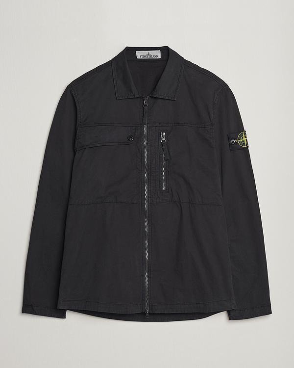 Black overshirt from Stone Island