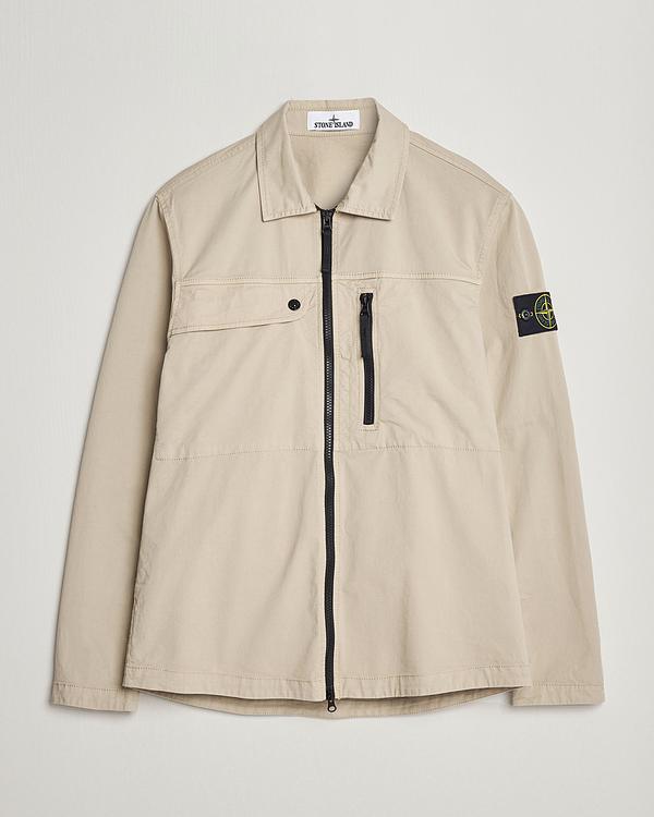 Beige overshirt from Stone Island