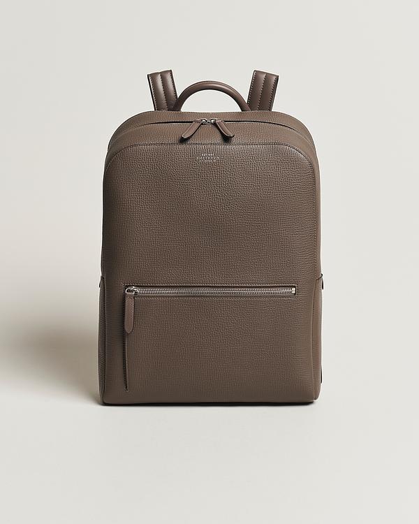 Dark brown backpack from Smythson
