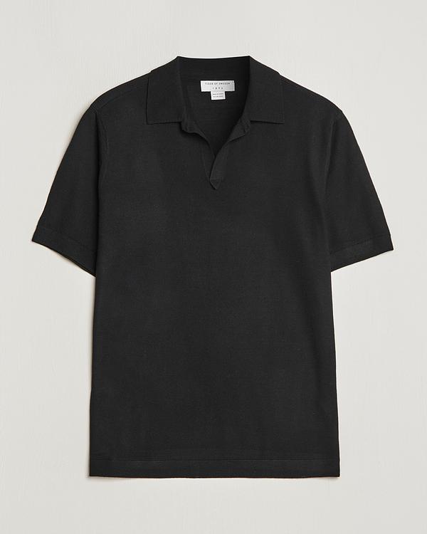 Black short sleeve polo shirt from Tiger Of Sweden