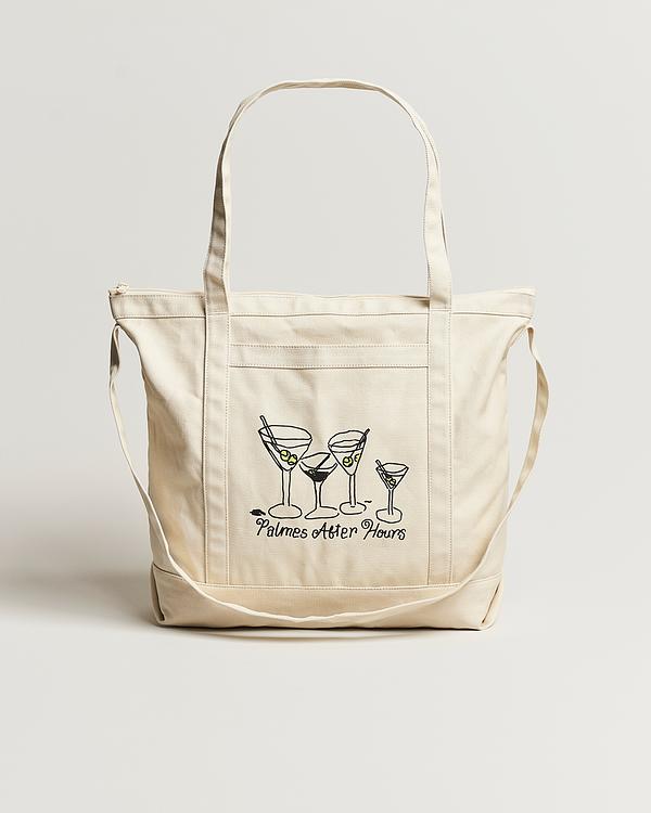 Print white tote bag from Palmes